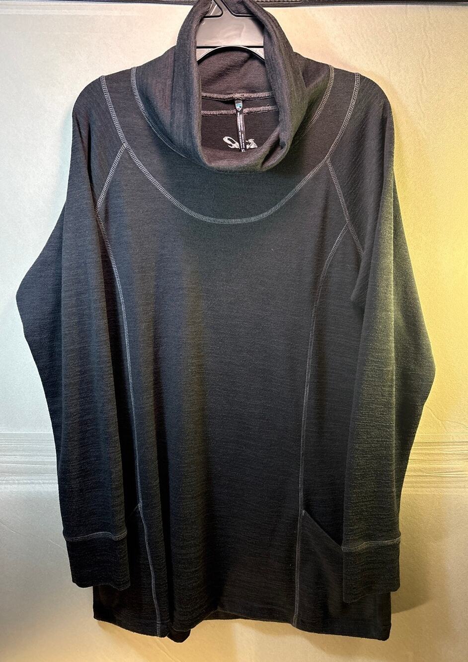 Kuhl Cowlneck Pullover Sweater Black Size Ladies XL